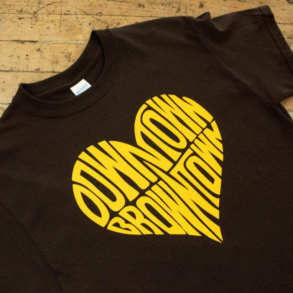 Downtown Browntown - Brantford Apparel - Custom Colour T-Shirts
