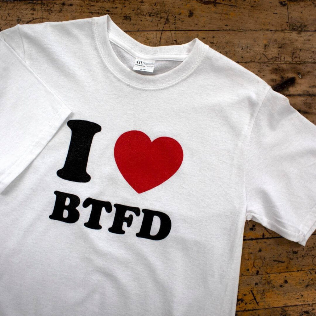 Downtown Browntown - Brantford Apparel - I Heart Brantford White - Custom Colour T-Shirts